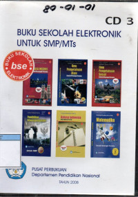 Image of Buku Sekolah Elektronik Untuk SMP/MTs CD 3