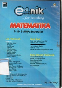 Image of Matematika 7-8-9 SMP/Sederajat