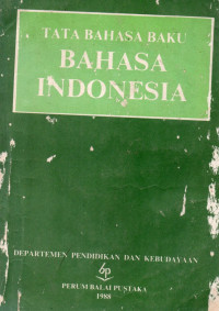 Image of Tata Bahasa Baku Bahasa ndonesia