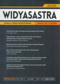 Image of Widyasastra vol 3 no 1